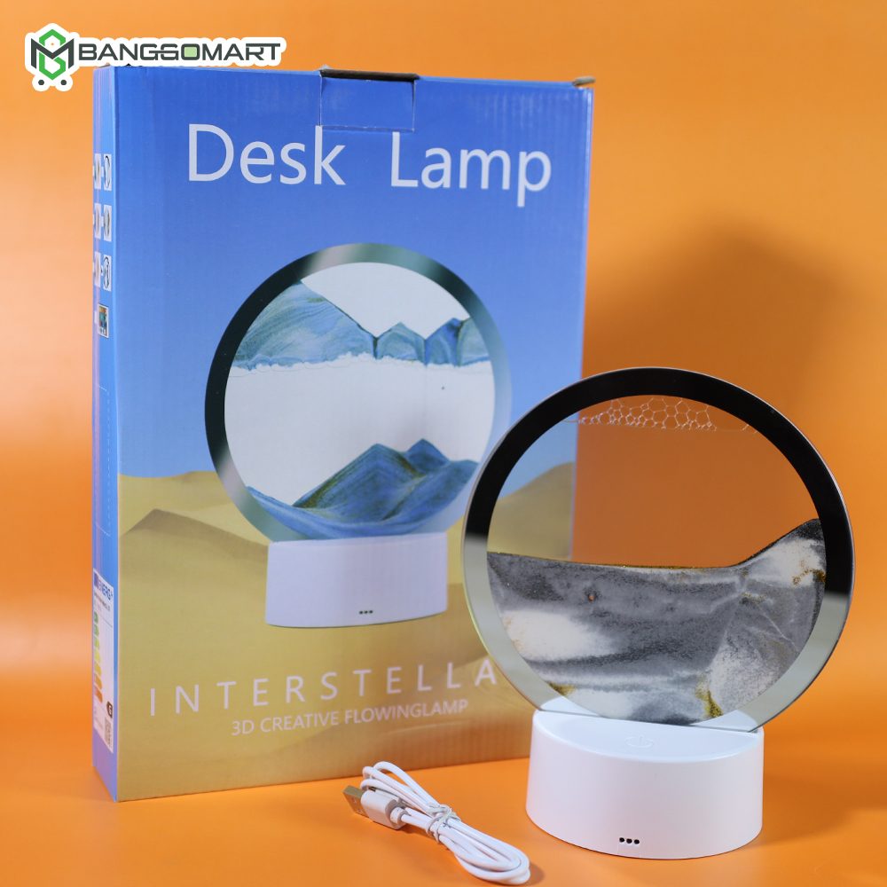 3D Hourglass 7 Color RGB Table Lamp Deep Sea Sandscape